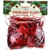 Vánoční dekorace DOMMIO Andělské vlasy červené 30g