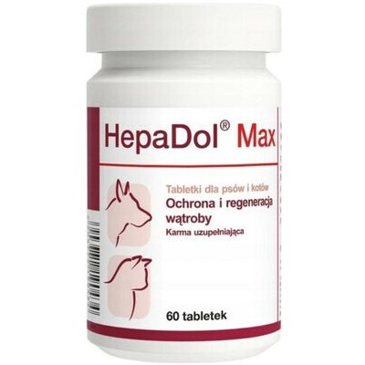 DOLFOS Hepadol Max 60 tabl. preparat podporující funkci jater pro psy a kočky – Hledejceny.cz