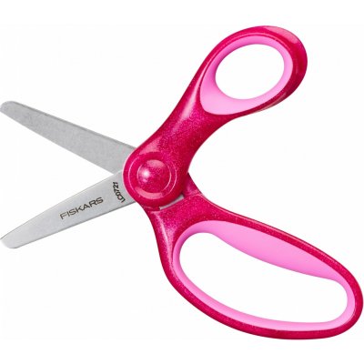 Fiskars Dětské nůžky se třpytkami, růžové, 13 cm (6+) 1064074 – Hledejceny.cz