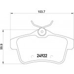 BREMBO Sada brzdových destiček, kotoučová brzda P 61 114 – Zboží Mobilmania