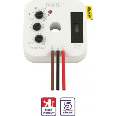 ELKO-Ep SMR-T Časové multifunkční relé pod vypínač 3 vodič, triak 10-160V /230V – Zboží Mobilmania