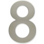 Čísla na dveře 100mm nerez samolepící Varianta: číslice 8 – Sleviste.cz