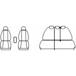 Autopotah Automega VOLKSWAGEN TIGUAN I, 5 míst, 2007-2015, Dynamic grafit – Sleviste.cz