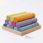 Grimm's Velké stavební válečky pastelové – Zboží Dáma