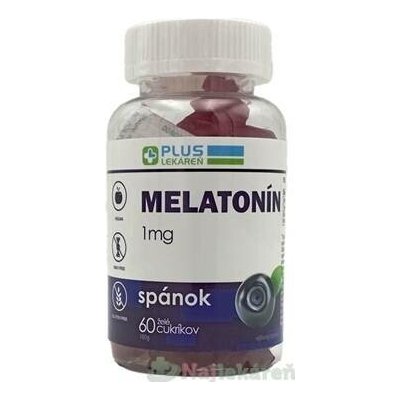 Plus Lekáreň Melatonin příchuť borůvka žželé bonbóny 60 ks – Hledejceny.cz
