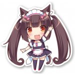 Nekopara Samolepka Chibi Chocola – Zbozi.Blesk.cz