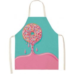 Cakesicq Zástěra kuchyňská růžový donut