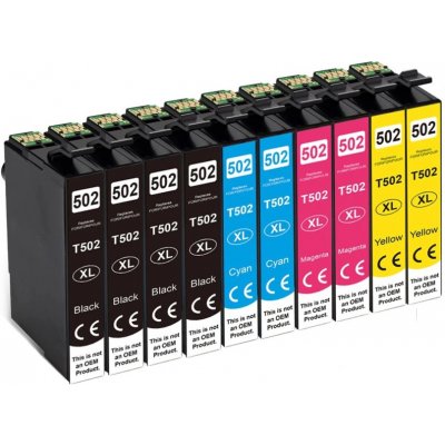 MultiPack.cz Epson 502 XL Multipack 10-pack - kompatibilní – Zbozi.Blesk.cz