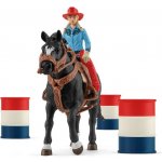 Schleich 42576 Kovbojčin zábavný závod kolem barelů – Sleviste.cz