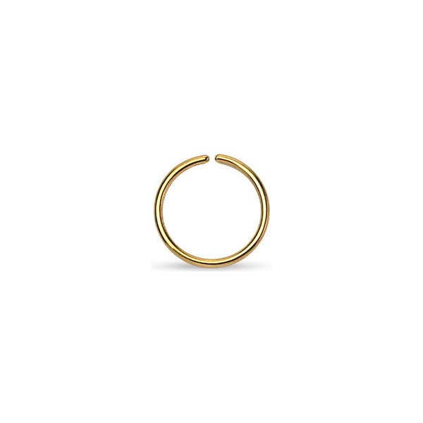  Šperky4U piercing do nosu kruh zlacený N0003-0806