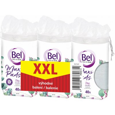 BEL Cosmetic tampony oválné XXL pack 3 x 40 ks – Sleviste.cz