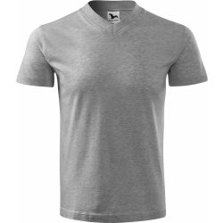 Malfini Heavy V-neck 111 tmavě šedý melír