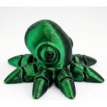 Svíčkománie3D Flexi 3D miniaturka chobotnice z 3D tiskárny Zeleno černá – Hledejceny.cz