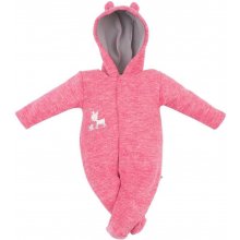 Baby Service Zimní kombinéza fleece Koloušek Baby Service Růžová