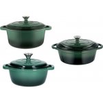 SILVERCREST Sada litinových hrnců, Ø 22 cm, Ø 28 cm a litinového pekáče, 29 cm / 4,7 l, oranžová, 3dílná – Zboží Mobilmania