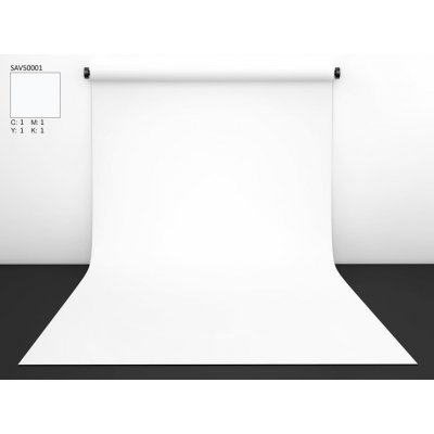 SAVAGE Papírové fotopozadí SUPER WHITE 1,35 x 11m , Savage – Zboží Živě