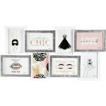 Fotorámečky na více fotografií, 60 × 32 cm, multi, bílo-stříbrný MULTIRAMBB164126021 – Hledejceny.cz