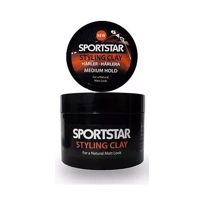 Sportstar Styling Clay modelovací jíl na vlasy střední fixace 50 ml