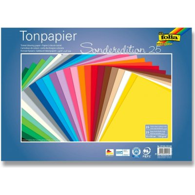 Folia barevné papíry 35 x 50 cm 130 g 25 archů 25 ks – Sleviste.cz