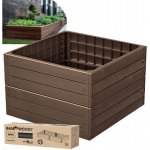 Vyvýšený záhon Prosperplast BASE WOODY hnědý 75,6 cm – Zboží Mobilmania