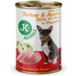 JK Animals Turkey & Apple Premium Paté with Chunks superprémiová masová 400 g – Hledejceny.cz