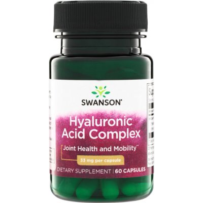 Swanson Hyaluronic Acid Complex 33 mg 60 kapslí – Hledejceny.cz