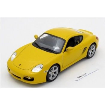 Welly Porsche Cayman S žluté 1:24