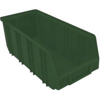 Manutan Plastový box 12,5 x 14,5 x 33,5 cm, zelený