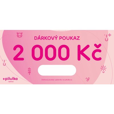 Pilulka Elektronický dárkový poukaz na 2000 Kč – Hledejceny.cz