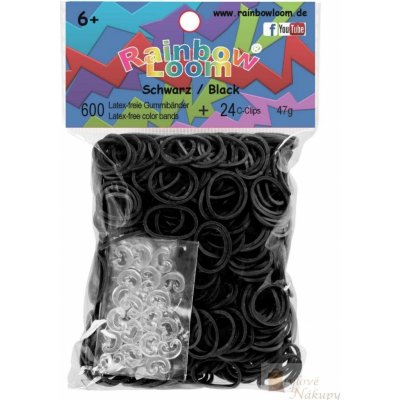 Rainbow Loom náhradní gumičky černá – Zboží Dáma