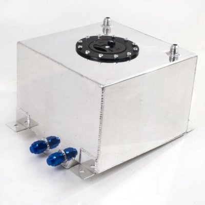 Závodní hliníková palivová nádrž 20l (racing fuel tank) se senzorem na ukazatel stavu paliva – Sleviste.cz