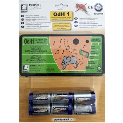 Format 1 Ultrazvukový odpuzovač hlodavců OdH1S slyšitelný 76BATER – Zboží Dáma