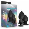 Anální kolík Blush Anal Adventures Platinum Silicone Stout Plug Kit Black