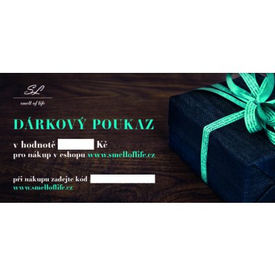 Smell of Life Dárkový poukaz v obálce Hodnota poukazu 3000 Kč obálka stříbrná – Zboží Dáma