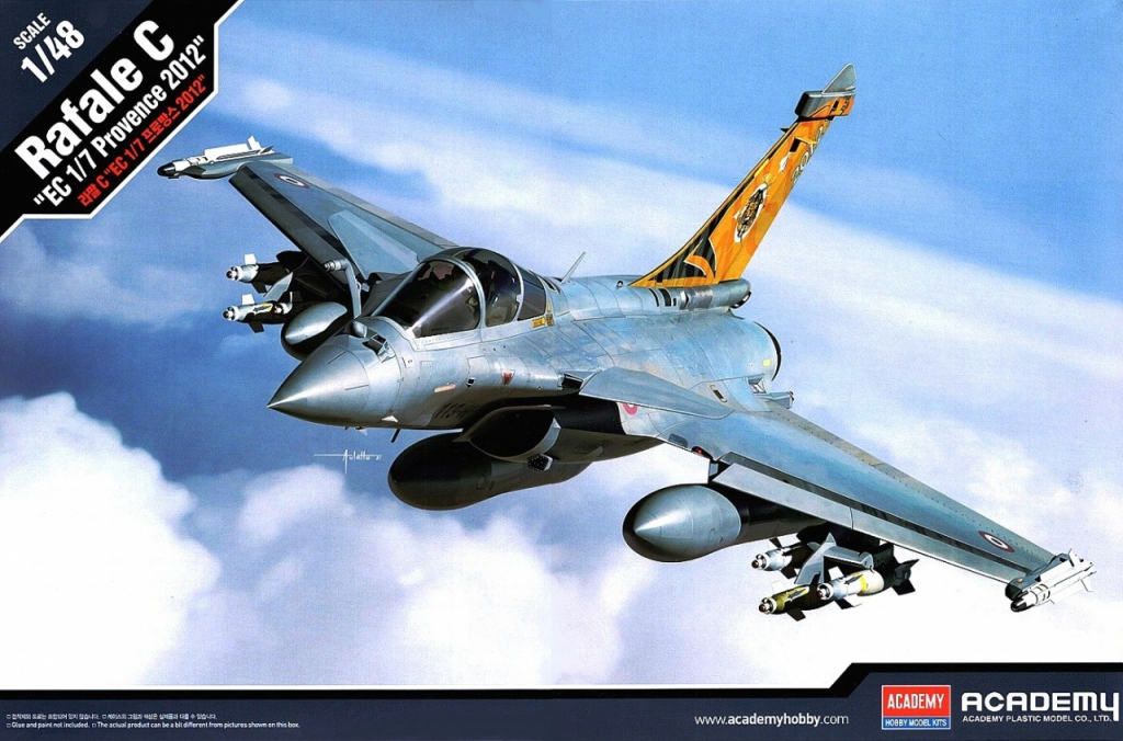 Academy Rafale C EC Provence 2012 Model Kit 12346 1:48 1:7