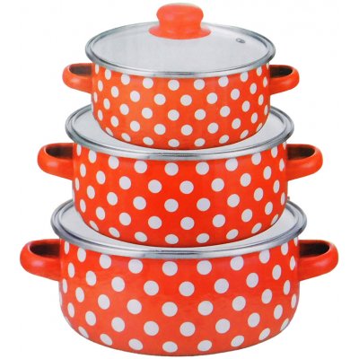 PROHOME Sada hrnců s pokličkou 3-dílná 16,18,20cm – Zboží Dáma