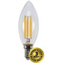 Solight žárovka LED WZ401A E14, 230V, 4W, 440lm, teplá bílá, retro, svíčka