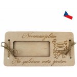 Dřevěná svatební obálka na peníze 20x10cm – Hledejceny.cz