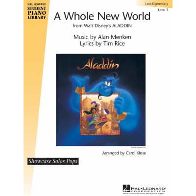 A Whole New World Hal Leonard Student Piano Library Showcase Solos Pops Level 3 Late Elementary pro klavír 989867 – Zboží Mobilmania