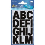 Avery Zweckform 3784 Samolepicí písmenka, fólie, 25 mm, 28 ks, černé – Zboží Dáma