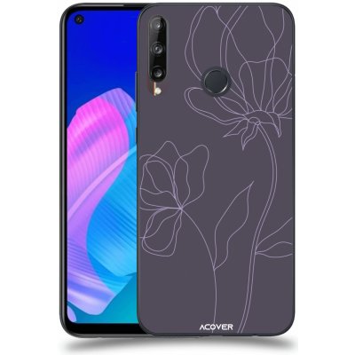 Pouzdro ACOVER Huawei P40 Lite E s motivem Line Flower II – Zboží Mobilmania