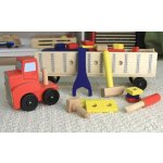 Melissa & Doug Dřevěná konstrukční stavebnice auto – Zbozi.Blesk.cz