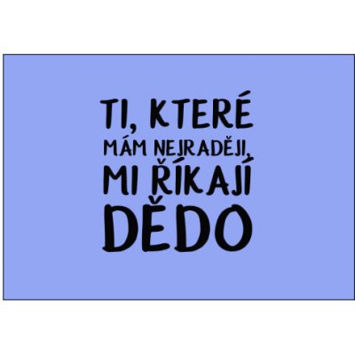 Plakát typ A4-A0 Ti, které mám nejraději