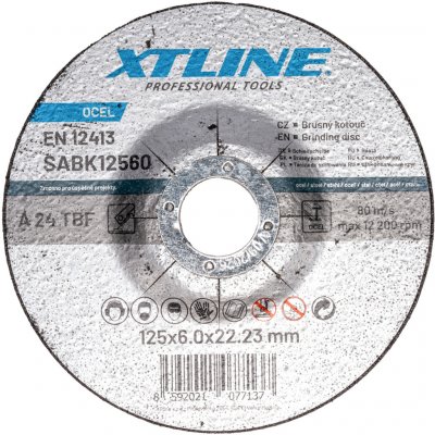 Xtline Kotouč brusný 125 x 6,0 mm SABK12560 – Zbozi.Blesk.cz