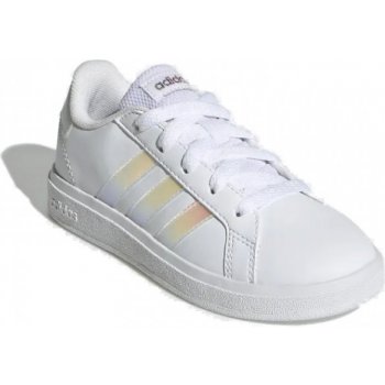 adidas Grand Court 2.0 K cloud white/iridescent/cloud white Bílá