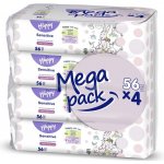 Bella Happy Vlhčené ubrousky Sensitive 4 x 56 ks – Zboží Dáma