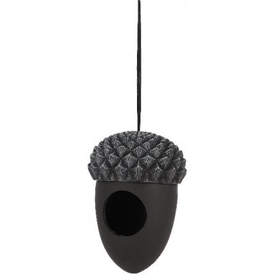 Esschert Design Krmítko závěsné Žalud 11 x 16 cm černá – Hledejceny.cz