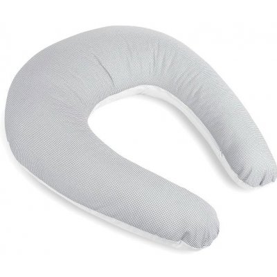 Bellatex Kojicí polštář s povlakem na zip Kostička šedá bílá – Zboží Dáma