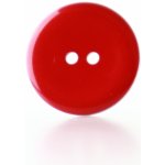 Pro Háčkování Knoflík kulatý plast 25 mm, červený – Zboží Dáma