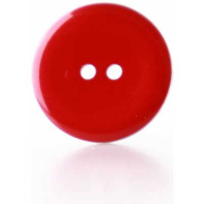 Pro Háčkování Knoflík kulatý plast 25 mm, červený – Zboží Dáma
